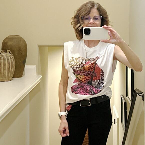 ZADIG & VOLTAIRE Weny Life Show Muscle Tee "Life is Wild" S - Picture 3 of 9